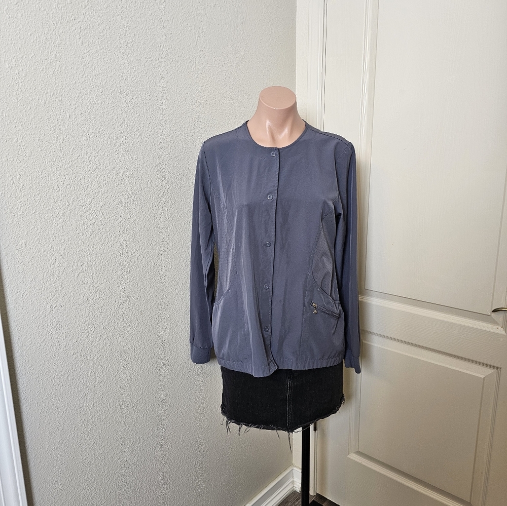 Barco Uniforms Gray Women's Scrub Jacket